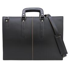 青木鞄 ブラック レザー Complex Gardensシリーズ 枯淡 2WAY ブリーフケース 買取実績です。