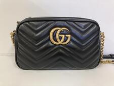 グッチ 447632 ブラック GGマーモントキルティング スモール カメラ ショルダーバッグ 買取実績です。