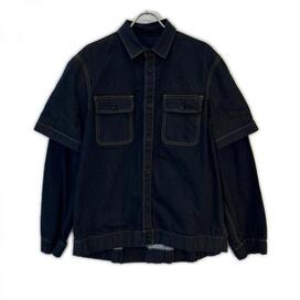 サカイ 24-03438M インディゴ デニムプリント ドッキングシャツ 買取実績です。