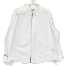 エルメス 21AW 12-5607 ホワイト×グレー コットン セリエカフスボタン レギュラーカラーオーバーサイズシャツ」 買取実績です。
