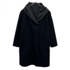 ルシアンペラフィネ ブラック×チャコール ウール混リバーシブル コート 買取実績です。