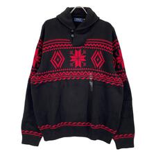ラルフローレン ブラックレッド 21年 ノルディック ショールカラー ニット 買取実績です。