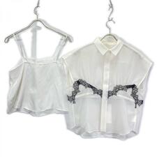 サカイ 26-08506 ホワイト Wool Organza Shirt 買取実績です。