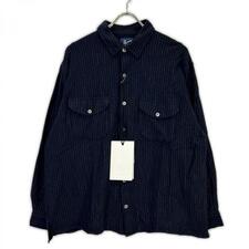 カネマサ ネイビー HIGH GAUGE MILLED WOOL STRIPE SHIRTS 買取実績です。