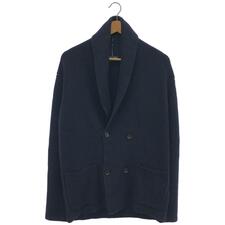 ドルモア ネイビー ショールカラー ダブルブレストニットジャケット 買取実績です。