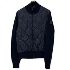 モンクレール 17年製 ネイビー MAGLIONE TRICOT CARDIGAN ニット切替ダウンジャケット 買取実績です。