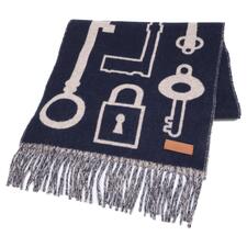 エルメス 24AW ネイビー カシミヤ100 カザック キー コレクション マフラー 買取実績です。
