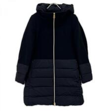 ヘルノ PI001760D ブラック×ネイビー 異素材コンビフーディダウンコート 買取実績です。