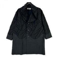 イッセイミヤケ 17AW IM74FD503 ブラック ウール 切替 ショールカラーコート 買取実績です。