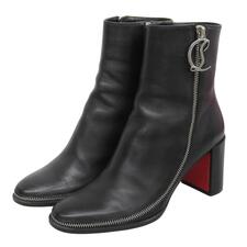 クリスチャンルブタン ブラック CL ZIP BOOTY Dロゴファスナー ジップレザーアンクルブーツ 買取実績です。