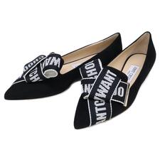 ジミーチュウ ブラック GLEAM FLAT リボン シューズ 買取実績です。