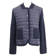 モンクレール 24年製 K10939B00013 ネイビー ナイロン×ニット 切り替え CARDIGAN TRICOT/カーディガントリコット 買取実績です。