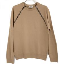 エルメス 02-5747 ベージュ ヴァージンウール×カシミヤ クルーネック ロングスリーブラグランニットプルオーバー 買取実績です。