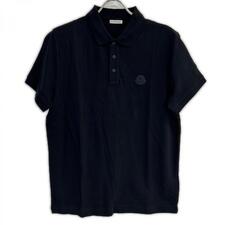 モンクレール 19年製 ブラック MAGLIA POLO MANICA CORTA ラバーワッペン半袖ポロシャツ 買取実績です。
