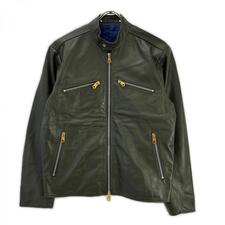 ポールスミス 143168 カーキグレー シープレザー ジップアップ シングルライダース ジャケット 買取実績です。
