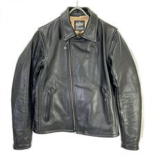 カドヤ 【K's LEATHER】ブラック カウハイド ダブルライダースジャケット 買取実績です。
